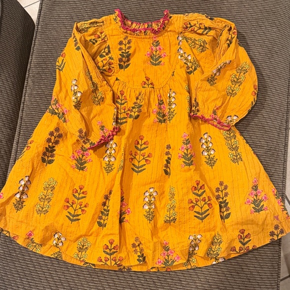Pink Chicken Other - Pink Chicken Yellow Floral Kids Dress